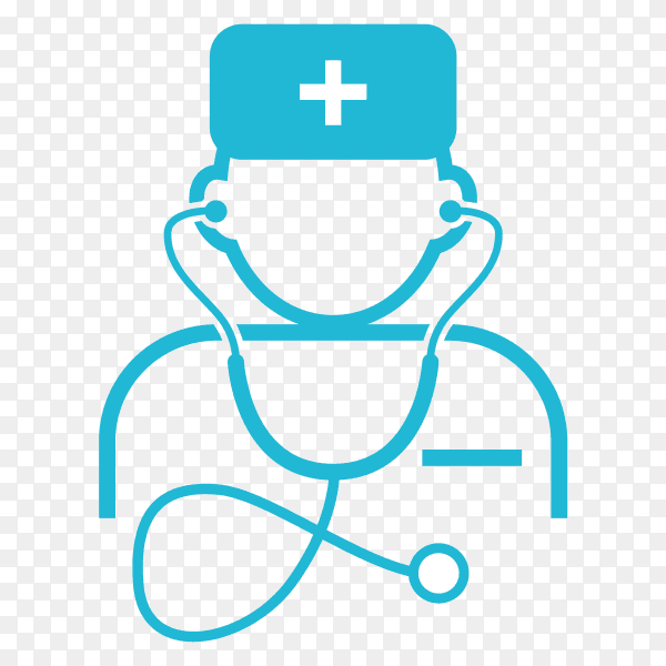 Health care with stethoscope shape on transparent PNG