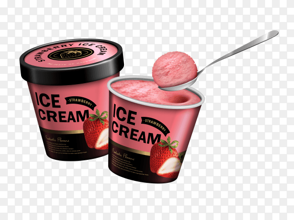 Ice cream on transparent background PNG