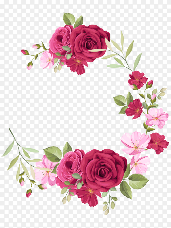 Invitation card with a red color Clipart PNG