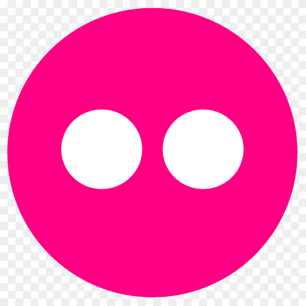 Logo Flickr icon on transparent PNG