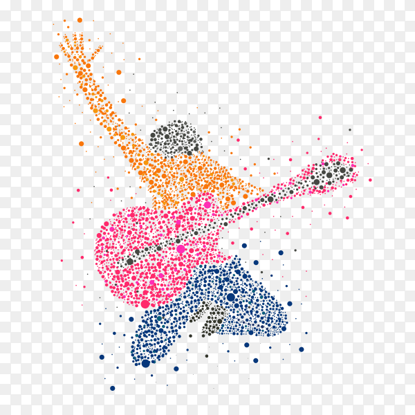 Music free template Background free vector on transparent PNG