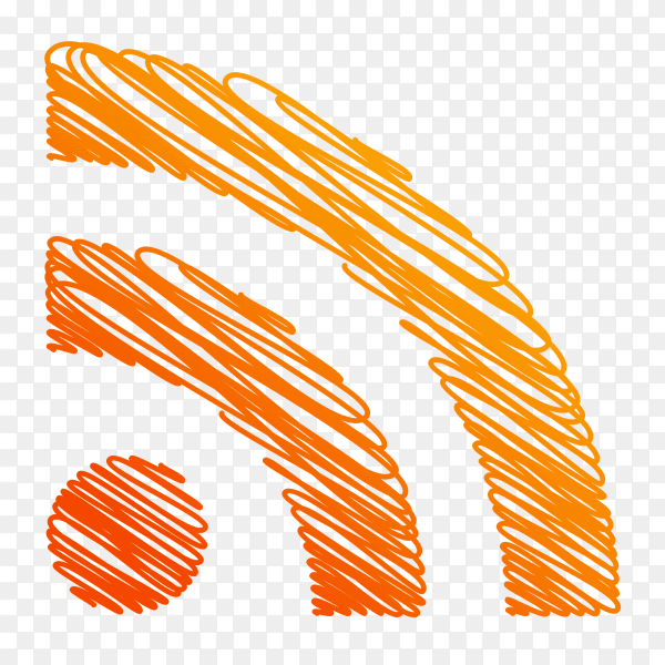 Orange PSS logo icon on transparent PNG