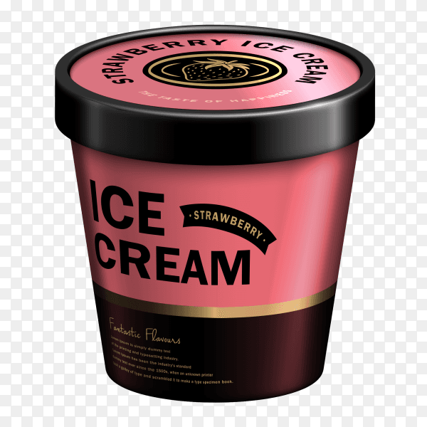 Pink ice cream on transparent PNG