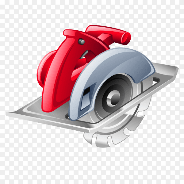 Power Tool Circular Saw on transparent PNG