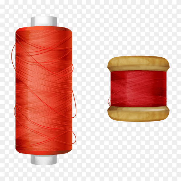 Red thread illustration vector PNG