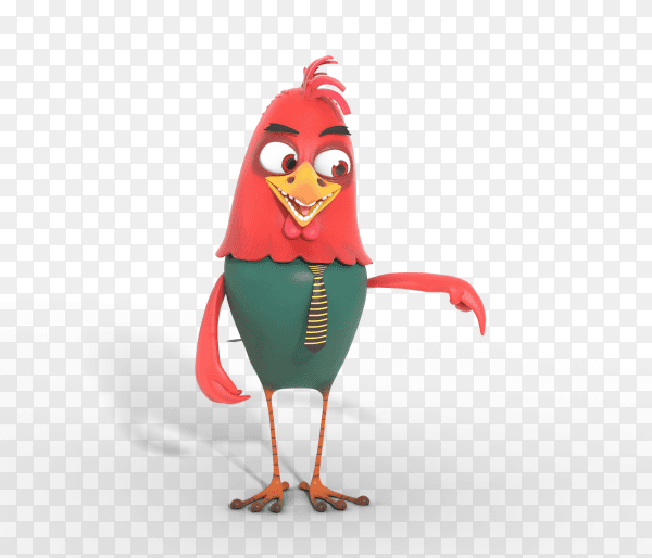 Smiling colorful 3D character cartoon mascot Clipart PNG