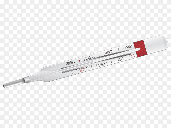 Thermometer on transparent background PNG