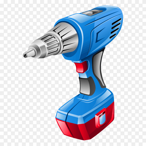 Electrical power tools clip art on transparent PNG