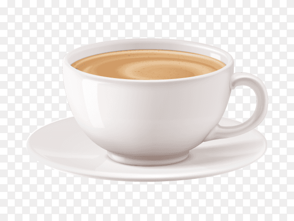 A cup of milk tea on transparent background PNG