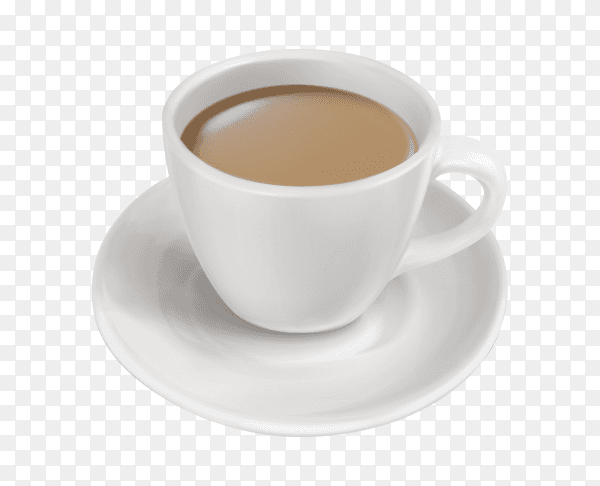 A cup of milk tea on transparent background PNG