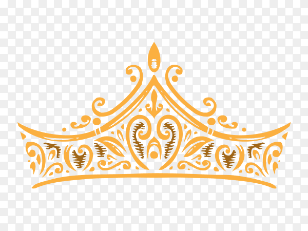Abstract crown on transparent background PNG