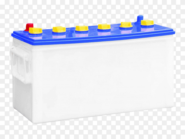 Accumulator battery isolated on transparent background PNG