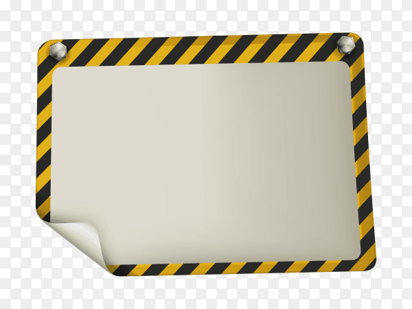 An under construction signboard Premium vector PNG