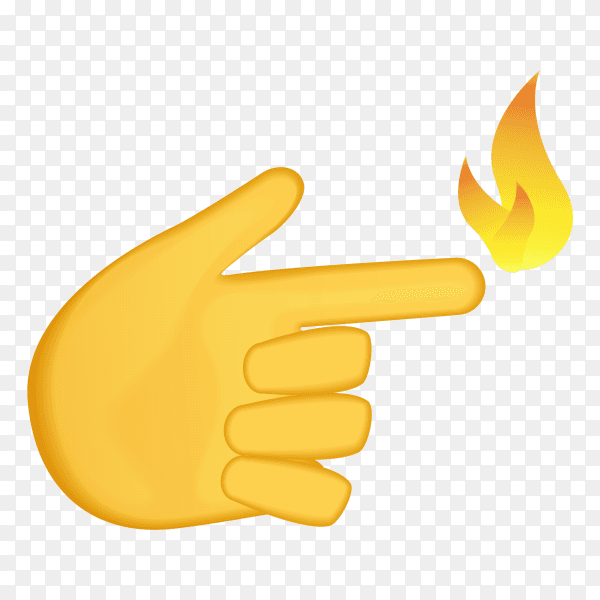 Backhand index pointing right gestures emoji vector PNG