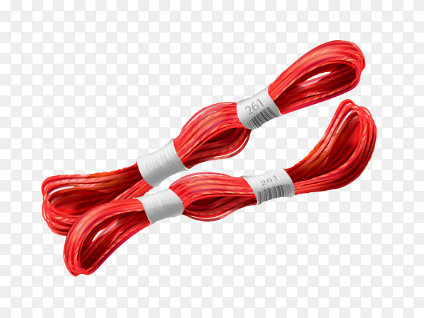 Bobbin red thread vector PNG