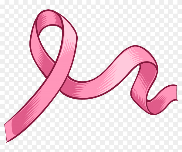 Breast cancer awareness hand drawn Premium vector PNG