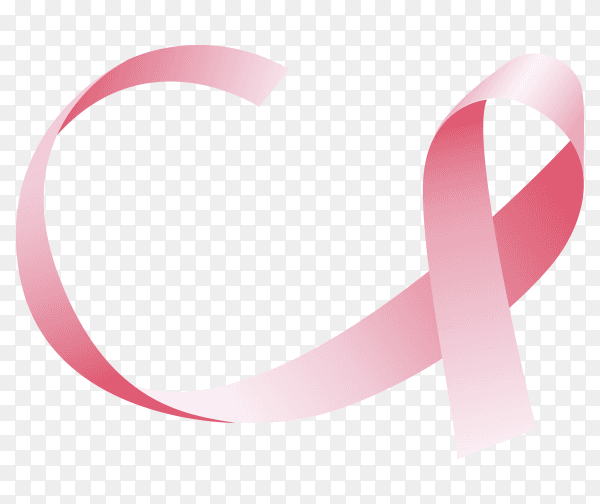 Breast cancer awareness with early detection saves lives text vector PNG
