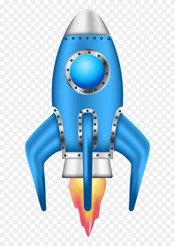Business rocket launch project landing page Clipart PNG