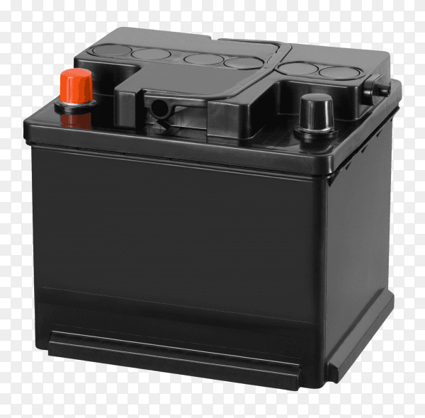 Car battery on transparent background PNG