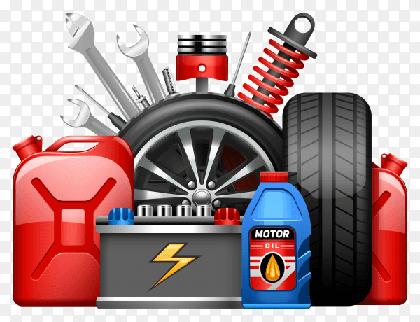 Car service center advertisement Premium vector PNG