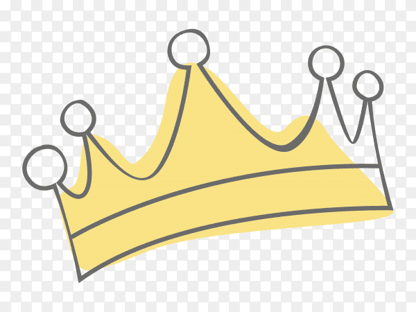 Cartoon Crown Illustration Clipart PNG