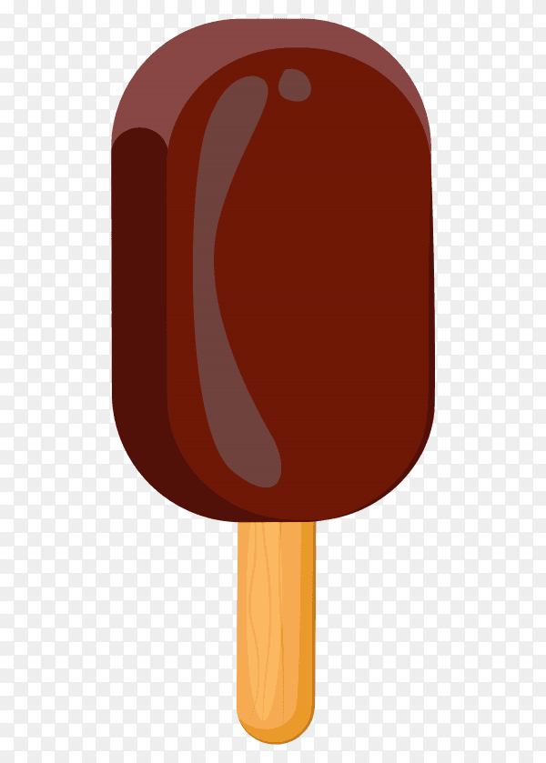 Chocolate ice cream vector PNG