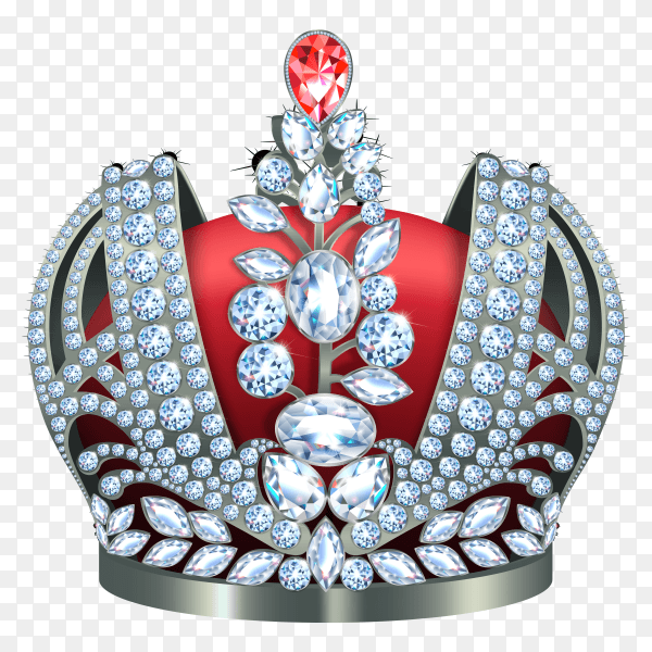 Classic king’s crown isolated vector PNG