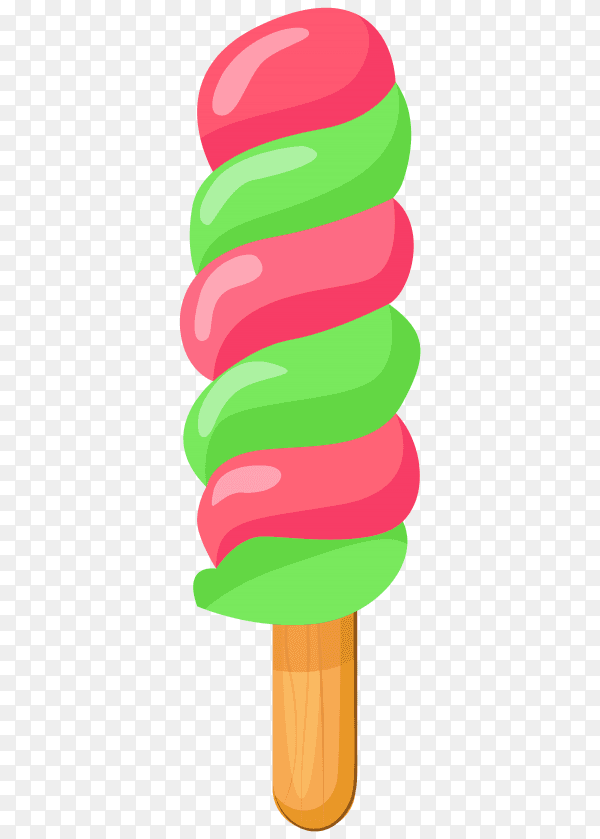 Colorful ice cream on transparent background PNG