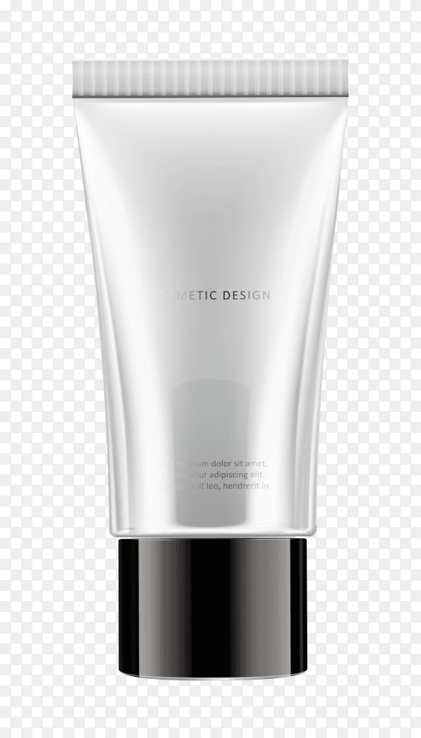 Cosmetic cream product ad on transparent PNG