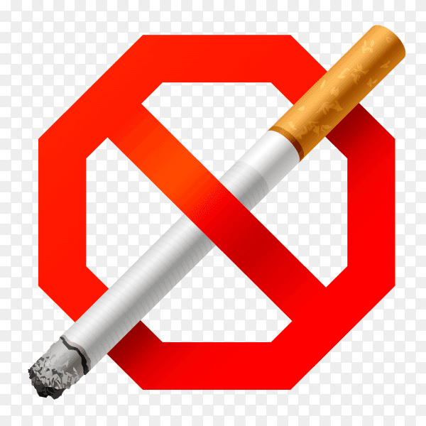 Dangers of smoking on transparent background PNG