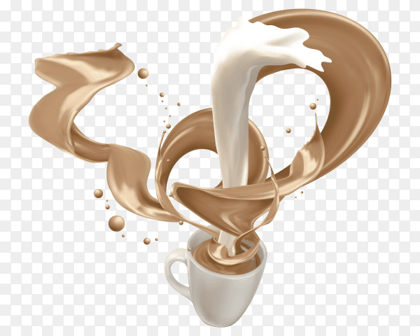 Delicious Milk tea drink Clipart PNG