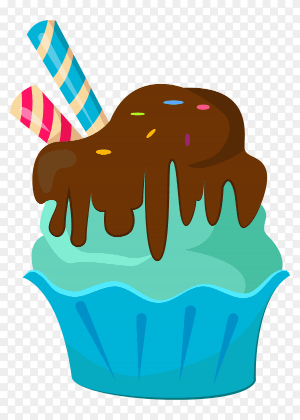 Delicious ice cream on transparent PNG