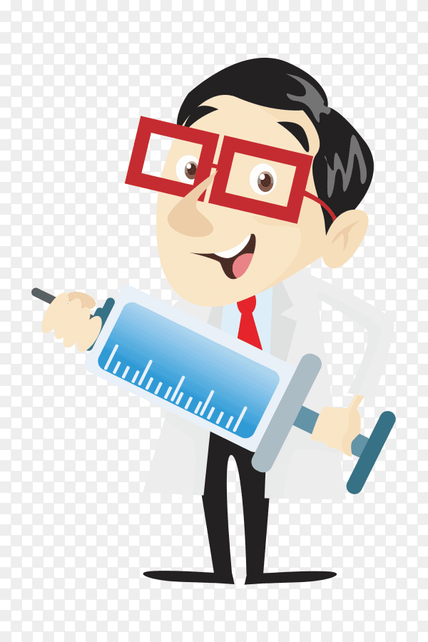 Doctor Character Premium vector PNG