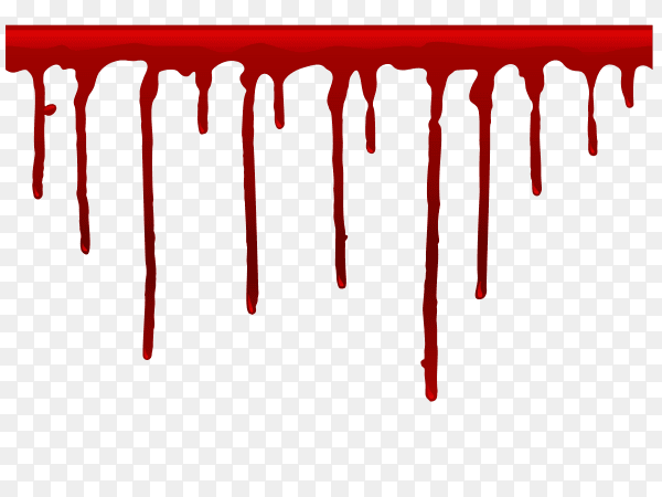 Dripping blood template Premium Vector PNG