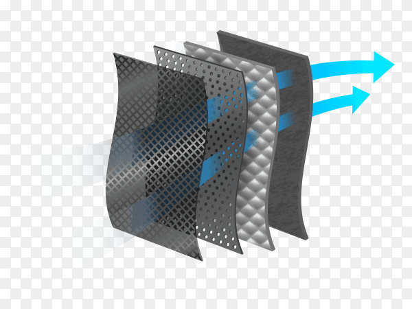 Dust filter layer laundry on transparent PNG