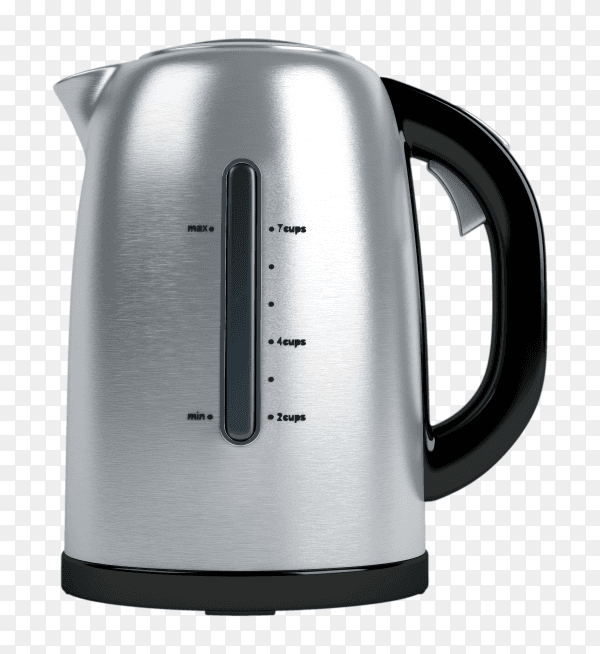 Electric and kettle for gas cooker on transparent background PNG