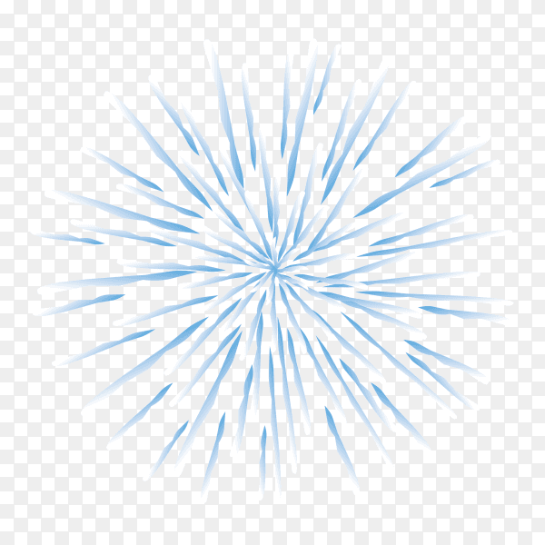 Festive fireworks with bright White and blue sparks Clipart PNG