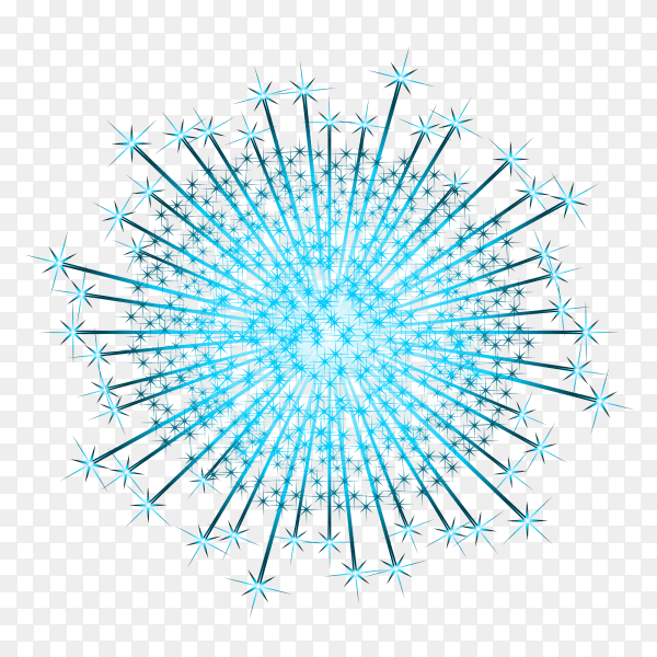 Fireworks to happy celebration event on transparent background PNG