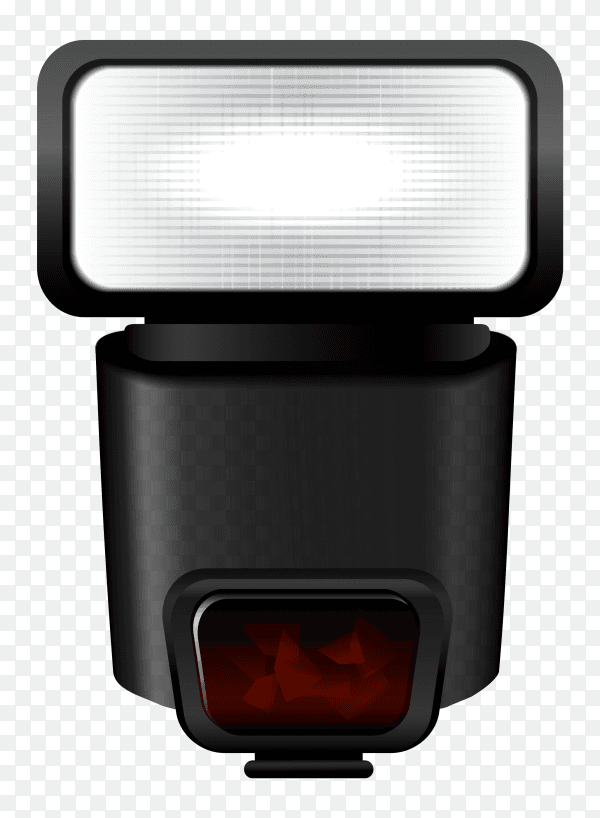 Flash speedlite for DSLR cameras vector PNG