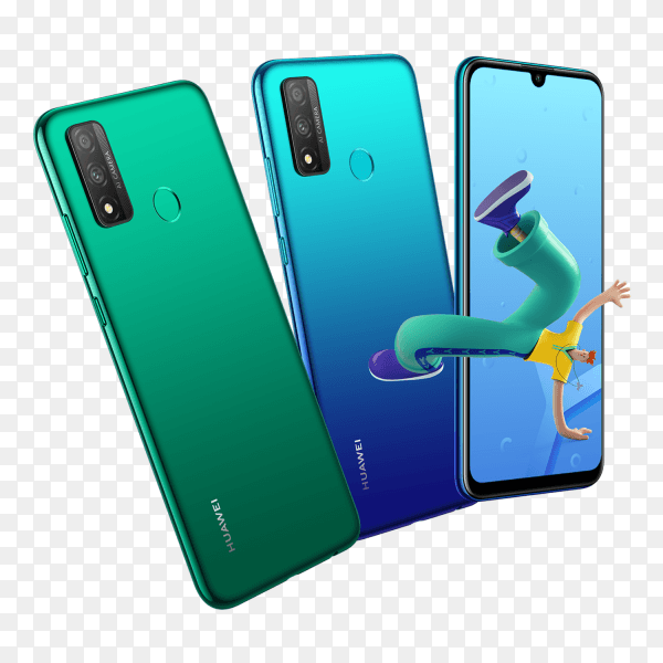 Huawei p smart 2020 on transparent background PNG