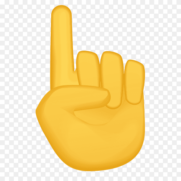 Index pointing upgestures emoji vector PNG