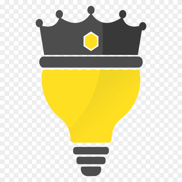 King light Bulb Idea Logo Clipart PNG