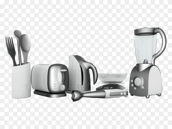 Kitchen utensils on transparent PNG