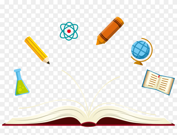 Knowledge Illustration on transparent background PNG
