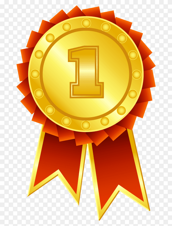 Medal of winner design vector PNG
