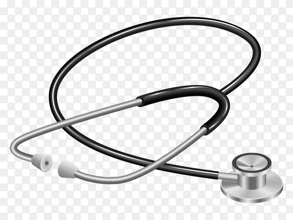 Medical stethoscope Premium vector PNG