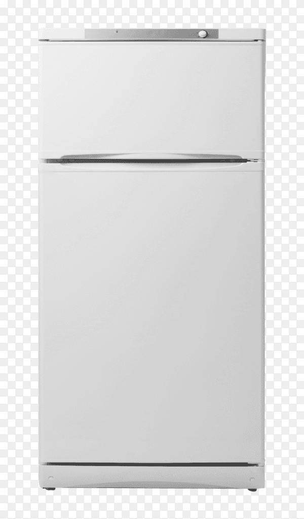 Modern fridge isolated on transparent background PNG