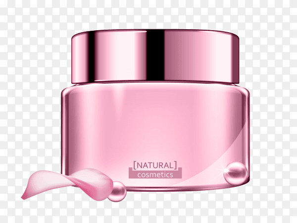 Natural Cosmetic cream product ad Clipart PNG