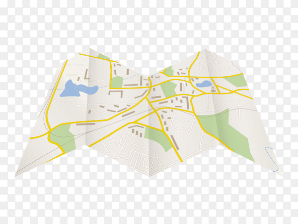 Navigation map Premium vector PNG