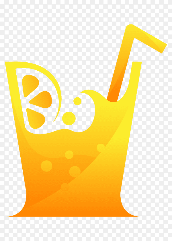 Orange Juice logo Vector PNG